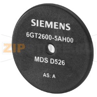 TRANSPONDER MDS D526 FOR RF200 ONLY DISK ISO 15693 CHIP TYPE, FUJITSU MB89R112, 8192 BYTE FRAM USER MEMORY 50 X 3.2 MM (DXH), -25 UP TO +85 DGR, MIN. ORDER QUANTITY 50 STUECK Siemens 6GT2600-5AH00