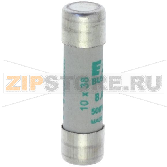 Предохранитель, 8 A, AC 500 В, 120 кА, 10x38 мм, aM, IEC Eaton CYLINDRICAL FUSE 10x38 8A AM 500 