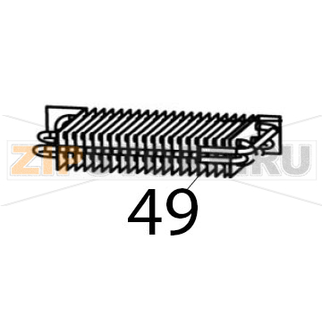 Evaporator Bartscher RT-78B-8 Evaporator Bartscher RT-78B-8Запчасть на деталировке под номером: 49