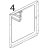 Porta interna inox Unox XV 203G