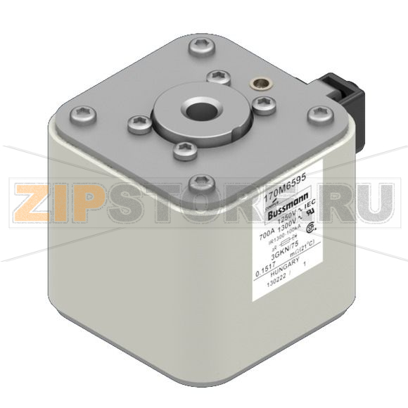 Предохранитель, 700 A, AC 1250 В, 100 кА, size 3, 76x92x76 мм, aR, IEC UL Eaton FUSE 700A 1250 