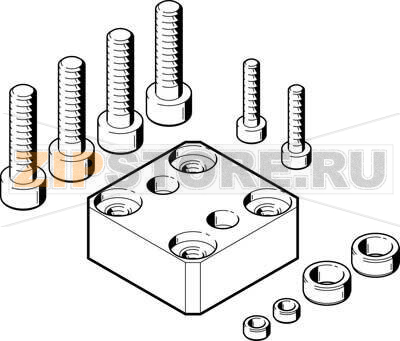 Комплект переходников Festo HAPG-39-S1 