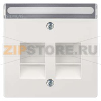 DELTA STYLE НАКЛАДКА РОЗЕТКИ MOD JACK LABEL ТИТАНОВОБЕЛЫЙ Siemens 5TG1343