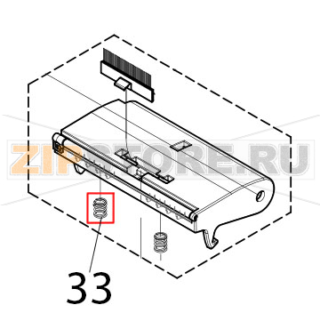 Spring CAB EOS5 Spring CAB EOS5Запчасть на деталировке под номером: 33