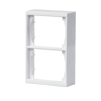 Рамка двухместная, 100 мм, монтаж: наружный, белая ABB 2TKA000342G1