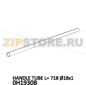 Handle tube L= 718 Ø18x1 Unox XFT 195 Handle tube L= 718 Ø18x1 Unox XFT 195Запчасть на деталировке под номером: 3Название запчасти на английском языке: Handle tube L= 718 Ø18x1 Unox XFT 195