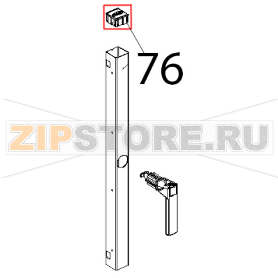 Tappo estetico colonnina porta Unox XVC 504 Tappo estetico colonnina porta Unox XVC 504Запчасть на деталировке под номером: 76