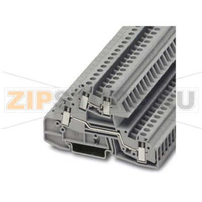 Монтажные многоярусные клеммы Phoenix Contact PIK 4-L/L Винтовые зажимы, Сечение:  0,2 мм² - 4 мм², AWG: 24 - 12, Ширина: 6,2 мм, Цвет: cерый, Тип монтажа: NS 35/7,5, NS 35/15.Минимальный заказ: 50 шт.Упаковка: 50 шт.