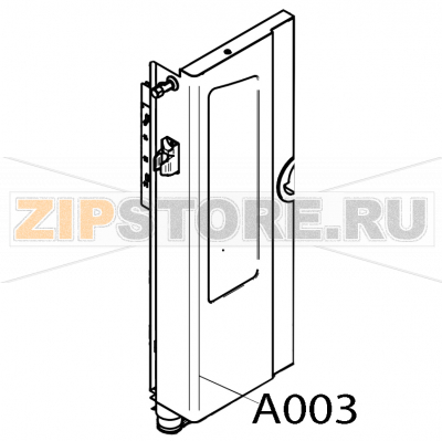 Front section for roll-up hand shower Convotherm OES 6.10 Front section for roll-up hand shower Convotherm OES 6.10Запчасть на деталировке под номером: A003