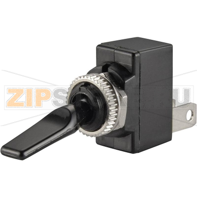 Тумблер автомобильный 12 В/DC, 20 А, 1 x выкл/вкл, черный TRU Components TC-R13-18B-SQ 