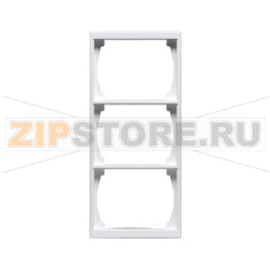 Рамка трехместная, белая ABB 2TKA000369G1 