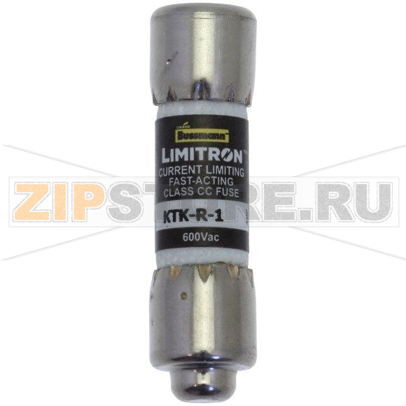 Предохранитель, 1 A, AC 600 В, 200 кА, 10x38 мм, CC, UL, быстродействующий Eaton CLASS CC FAST AC 