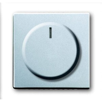 Накладка с ручкой и лампой для поворотного светорегулятора, серебристый алюминий ABB 2CKA006599A2952