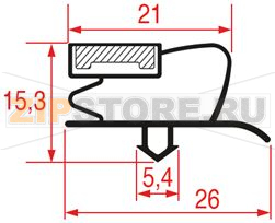 GUARNIZIONE AD INCASTRO 600x470 mm 