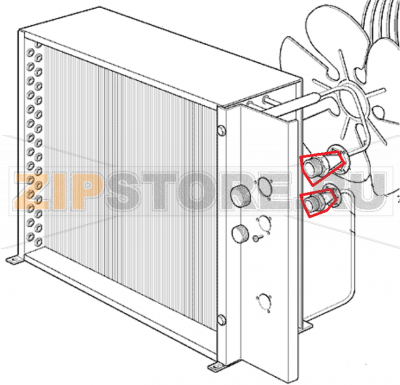 Verbindung - Liquid Scotsman MF 56 ASR     Verbindung - Liquid Scotsman MF 56 ASRЗапчасть на сборочном чертеже под номером: 6,8Название запчасти Scotsman на немецком языке: Verbindung - Liquid Scotsman MF 56 ASR