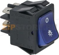 СИНИЙ ДВУХПОЛЮСНЫЙ ПЕРЕКЛЮЧАТЕЛЬ 16А 250В