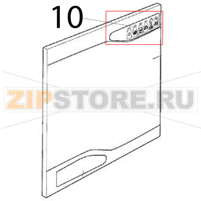 Etichetta, LED Scotsman MV 600 Etichetta, LED Scotsman MV 600Запчасть на деталировке под номером: 10