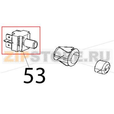 Pulsante bipolare NA/NA Unox XL 413 Pulsante bipolare NA/NA Unox XL 413Запчасть на деталировке под номером: 53