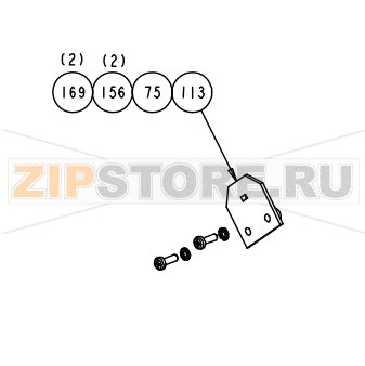 Винт М3х10 (крестовой) Datamax A-6310 Mark II RH Винт М3х10 (крестовой) Datamax A-6310 Mark II RHЗапчасть на сборочном чертеже под номером: 169Название запчасти Datamax на английском языке: (50PK) SCREW PHP M3 X 10MM CRES