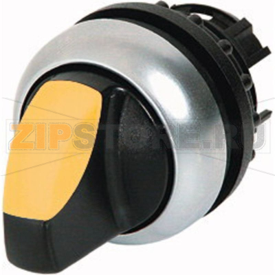 Головка переключателя, пластик, черная: 1 шт Eaton M22-WRLK-Y 