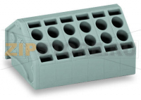 2-проводные клеммы для печатных плат; 1,5; Шаг контактов 5 мм; 6-пол.; Push-in CAGE CLAMP®; 1,50 mm; серые Wago 806-106
