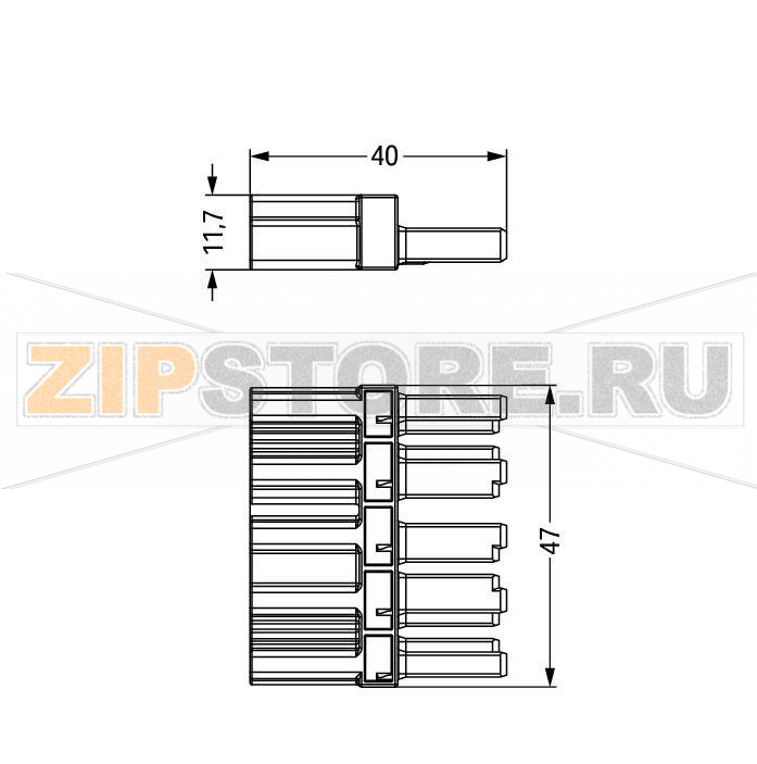 Intermediate coupler; 5-pole; Cod. I; for sockets and plugs; blue Wago 770-619 Protected against mismating and maintenance-freeAdditional variable coding is possible....