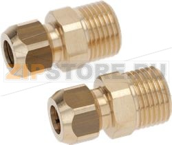 Pair of nipples M1/2 for pipe Ø10 with 