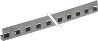 RACK ST./STEEL 1290x20xh50mm U-PROFIL