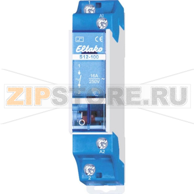 Реле импульсное на DIN-рейку 230 В, 10 А, 2300 Вт, 1 шт Eltako S12-100-8V 