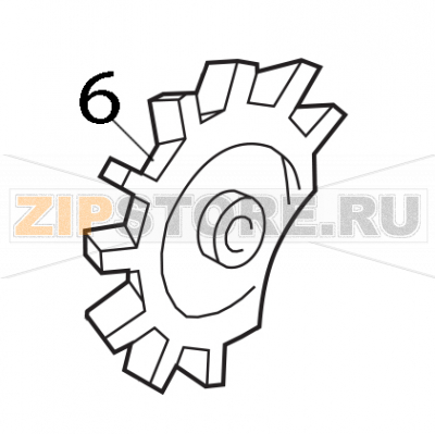 Ventola per elettropompa ZF40V-ZF340V Elettrobar E51 Ventola per elettropompa ZF40V-ZF340V Elettrobar E51Запчасть на деталировке под номером: 6