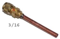 TUBE CHARGE+VALVE  3/16 50