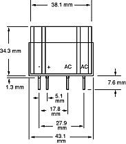 Реле твердотельное 25 А, 530 В/AC, 1 шт Crydom PFE380D25 