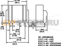 Реле твердотельное 25 А, 530 В/AC, 1 шт Crydom PFE380D25 