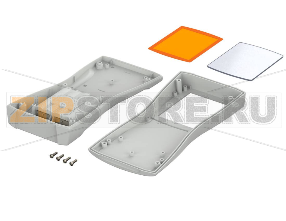 Корпус ручной с отсеком для 4 батареек типа АА, 209.3x98x34.8 мм, IP 40 (IP 65) Bopla BS 803 DIS-7035 