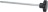 BLADE COVER TIE ROD SHAFT 222mm PITCH M8