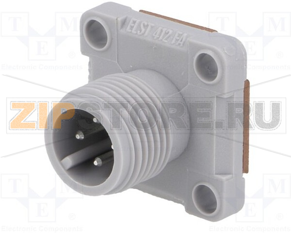 Разъем M12, IP67, 4 контакта Hirschmann ELST 412 FA 