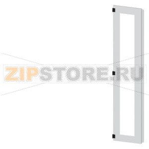 SIVACON, door half, left, inspection window, IP55, H: 2000 mm, W: 400 mm, RAL 7035, Protection class 1 Siemens 8MF1040-2UT25-0BE2 