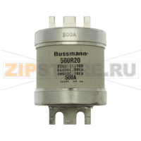 Предохранитель, 500 A, AC 660 В, 80 кА, BS88, 74x112 мм, gL/gG, BS, 94 мм Eaton 500A 690V AC INDUS