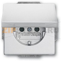 Розетка 16 А, 250 В, серебристый аллюминий ABB 2808.00