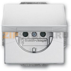 Розетка 16 А, 250 В, серебристый аллюминий ABB 2808.00 