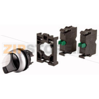 Головка переключателя, пластик, черная: 1 шт Eaton M22-WKV-2K10-BVP