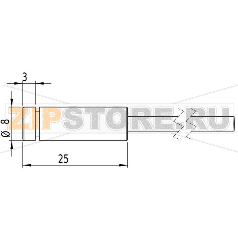 Модуль лазерный, красный, 1 МВт Picotronic DC650-1-3(8x25)-C500 