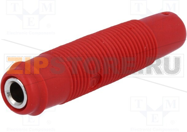Гнездо 4 мм, 16 А, 60 В/DC, от -25 до 70°C, красное Hirschmann KUN 30 RT 
