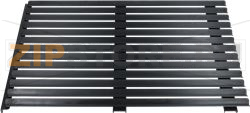 BURNISHED IRON GRID 525x350x20 mm 
