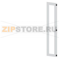 SIVACON, door, right, inspection window, IP55, H: 2000 mm, W: 400 mm, RAL 7035, Protection class 1 Siemens 8MF1240-2UT14-0BE2