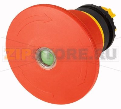 Кнопка аварийной остановки, D=60мм, с индикатором положения Eaton M22-PVT60P-MPI 