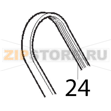 Cingh. piat. G TB2, 360x8 Sirman Mirra 300 Cingh. piat. G TB2, 360x8 Sirman Mirra 300Запчасть на деталировке под номером: 24