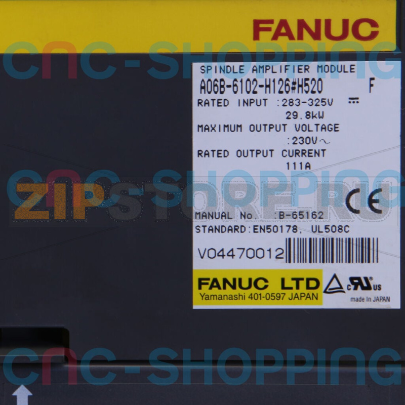 Модуль усилителя шпинделя Fanuc A06B-6102-H126#H520 