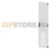 SIVACON, door, on the right, ventilated, IP20, H: 2200 mm, W: 450 mm, RAL 7035, Protection class 1 Siemens 8MF1270-2UT14-1BA2