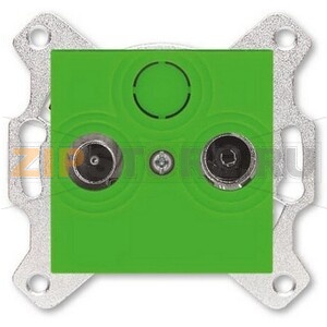 Розетка проходная TV-R, 7 дБ, зелёная ABB 2CHH083607A6067 